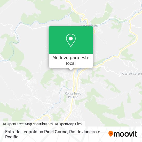 Estrada Leopoldina Pinel Garcia mapa