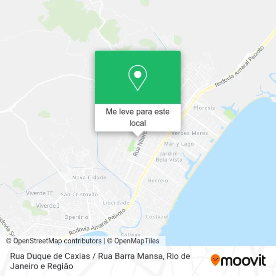 Rua Duque de Caxias / Rua Barra Mansa mapa