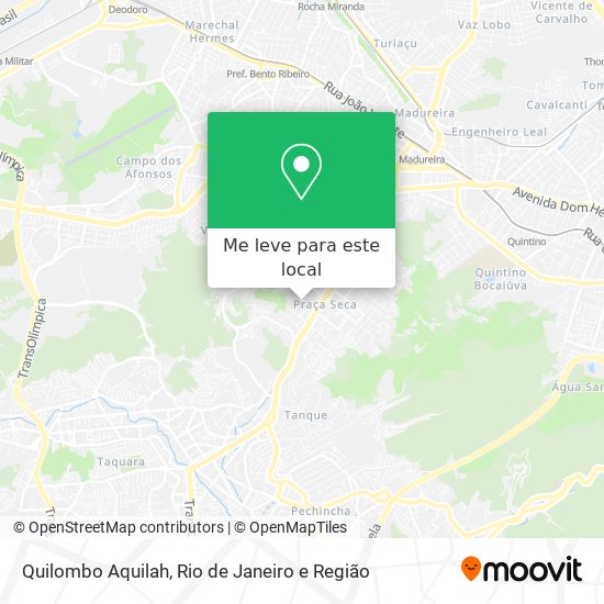 Quilombo Aquilah mapa
