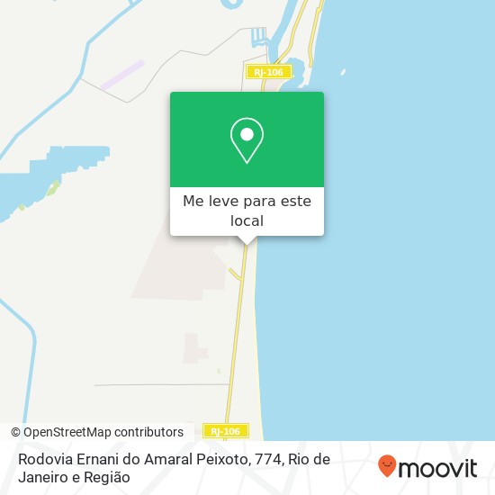 Rodovia Ernani do Amaral Peixoto, 774 mapa