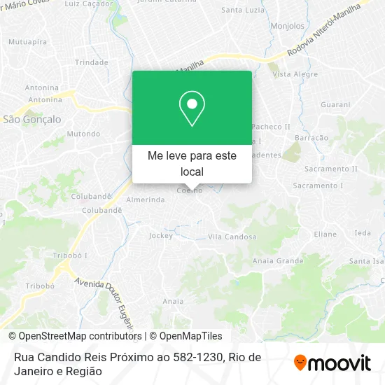 Rua Candido Reis Próximo ao 582-1230 mapa
