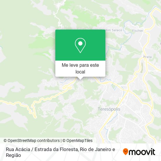 Rua Acácia / Estrada da Floresta mapa