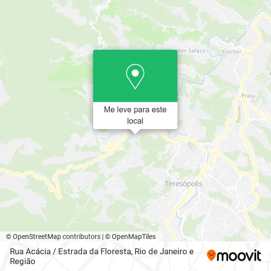 Rua Acácia / Estrada da Floresta mapa
