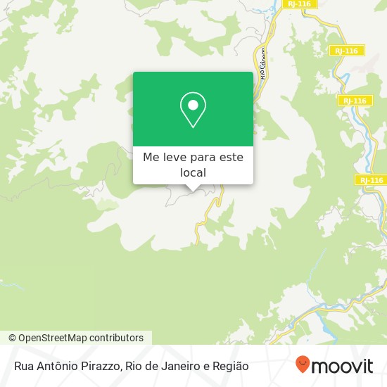 Rua Antônio Pirazzo mapa