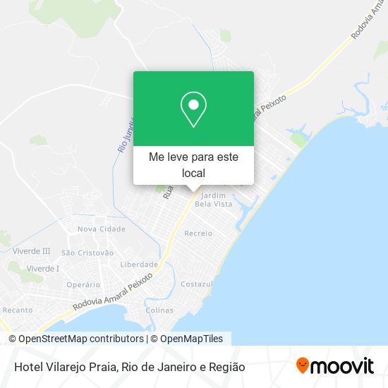 Hotel Vilarejo Praia mapa