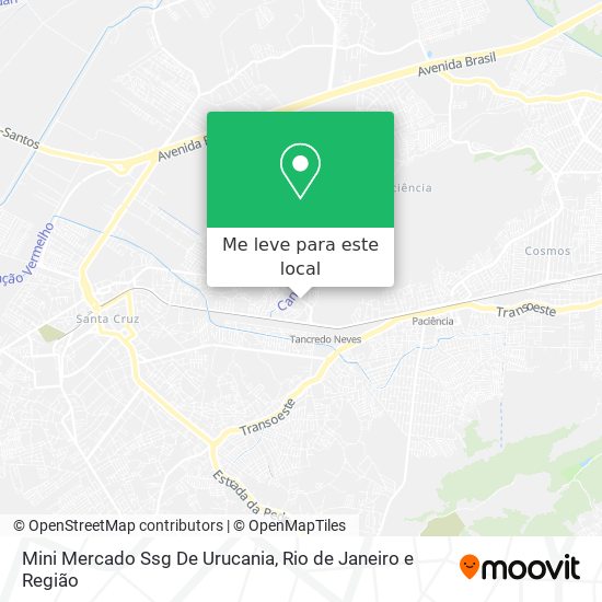 Mini Mercado Ssg De Urucania mapa