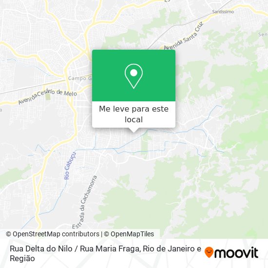 Rua Delta do Nilo / Rua Maria Fraga mapa