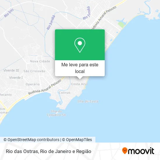 Rio das Ostras mapa