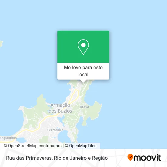 Rua das Primaveras mapa