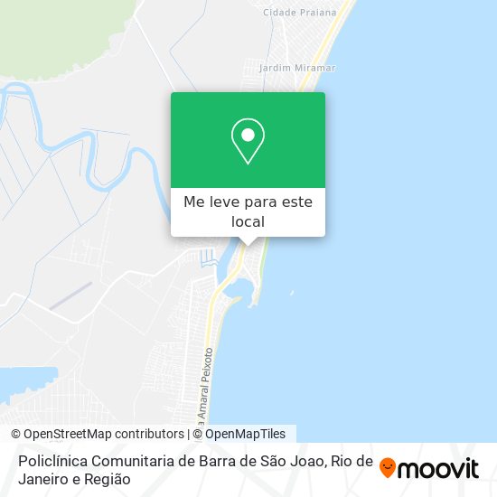 Policlínica Comunitaria de Barra de São Joao mapa