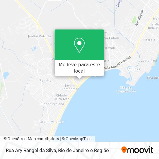 Rua Ary Rangel da Silva mapa