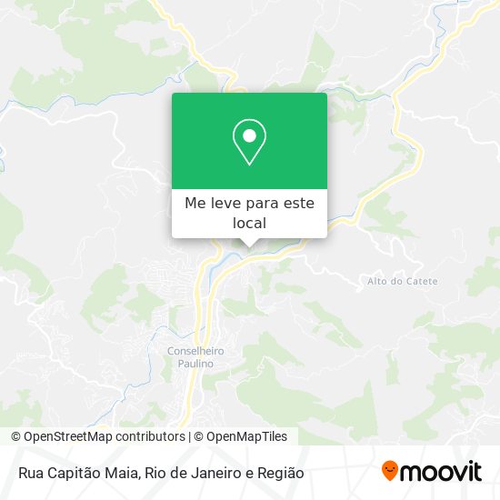 Rua Capitão Maia mapa