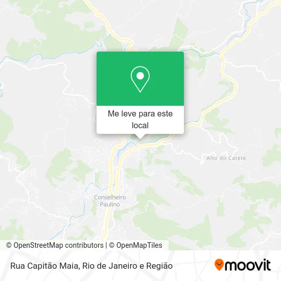 Rua Capitão Maia mapa