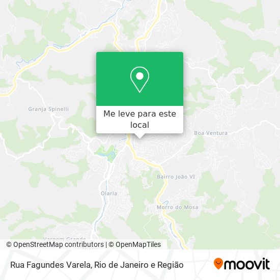 Rua Fagundes Varela mapa