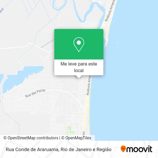 Rua Conde de Araruama mapa