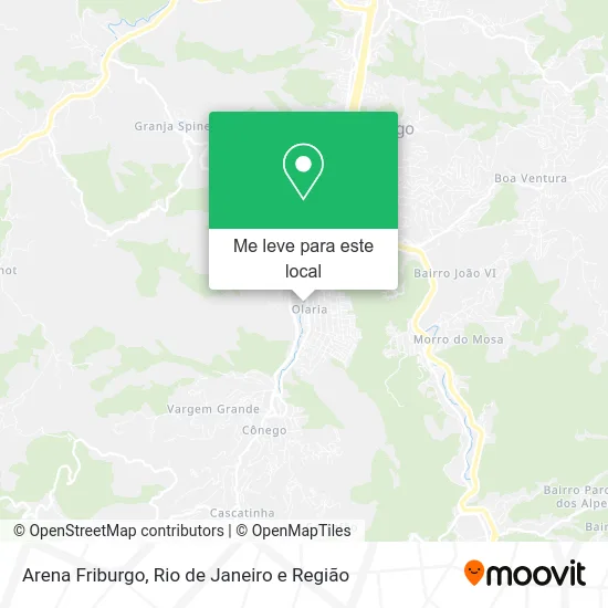 Arena Friburgo mapa