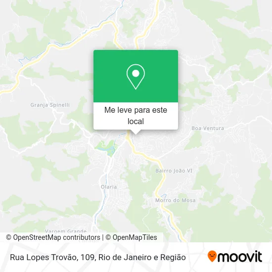 Rua Lopes Trovão, 109 mapa