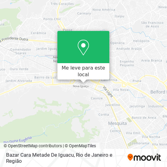 Bazar Cara Metade De Iguacu mapa