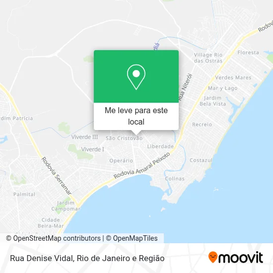 Rua Denise Vidal mapa