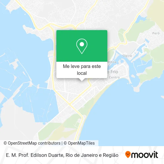 E. M. Prof. Edilson Duarte mapa