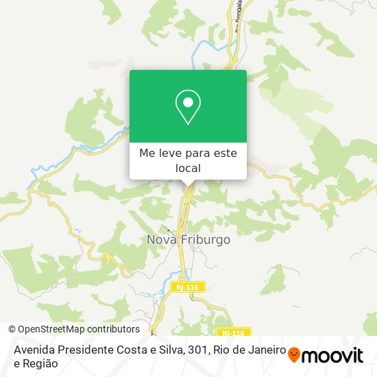 Avenida Presidente Costa e Silva, 301 mapa