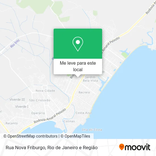 Rua Nova Friburgo mapa