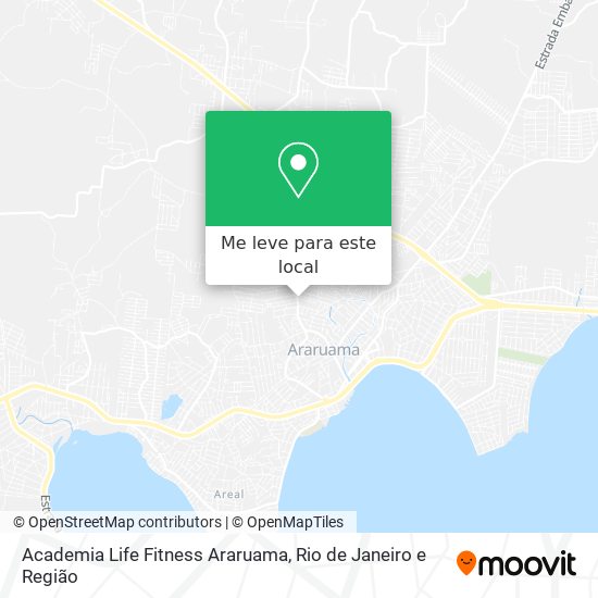 Academia Life Fitness Araruama mapa