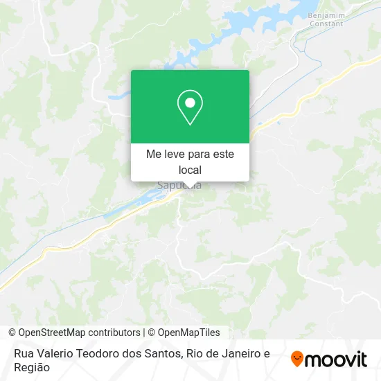 Rua Valerio Teodoro dos Santos mapa