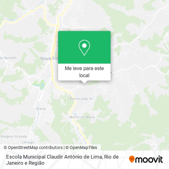 Escola Municipal Claudir Antônio de Lima mapa