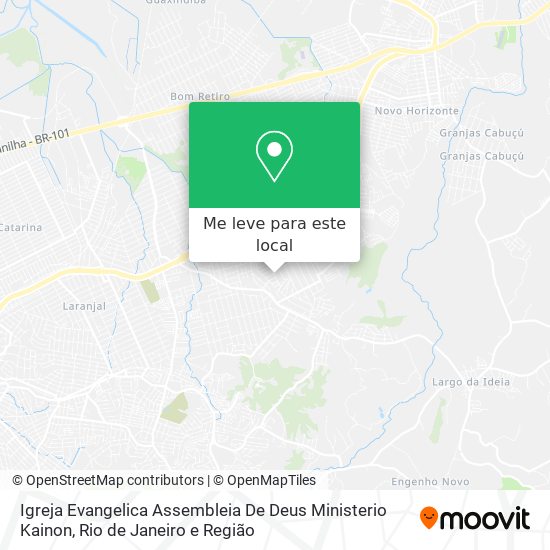 Igreja Evangelica Assembleia De Deus Ministerio Kainon mapa