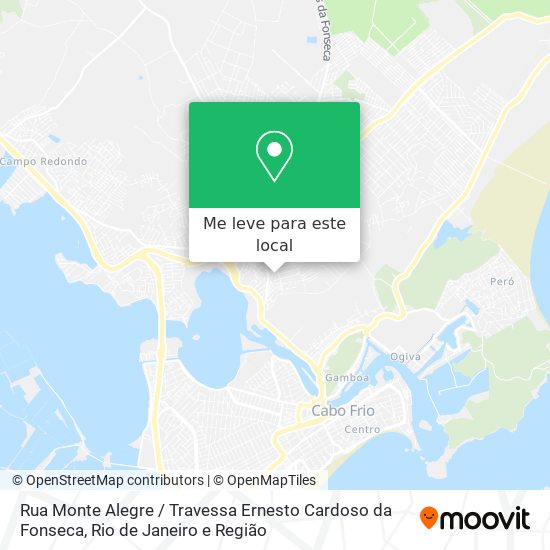 Rua Monte Alegre / Travessa Ernesto Cardoso da Fonseca mapa