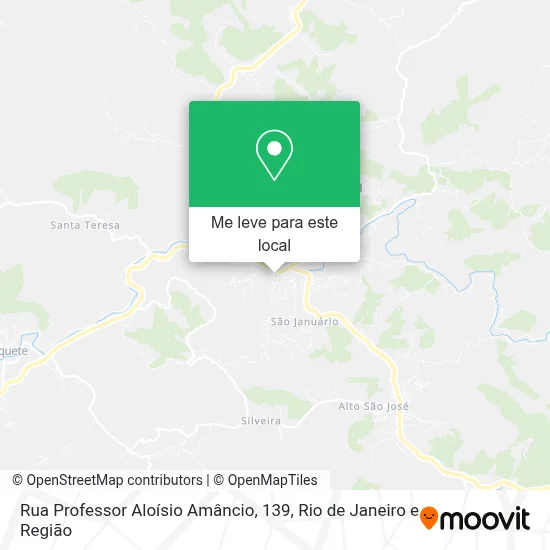 Rua Professor Aloísio Amâncio, 139 mapa