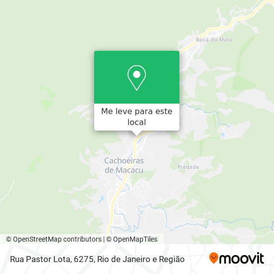 Rua Pastor Lota, 6275 mapa