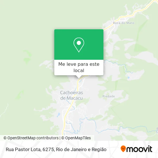 Rua Pastor Lota, 6275 mapa
