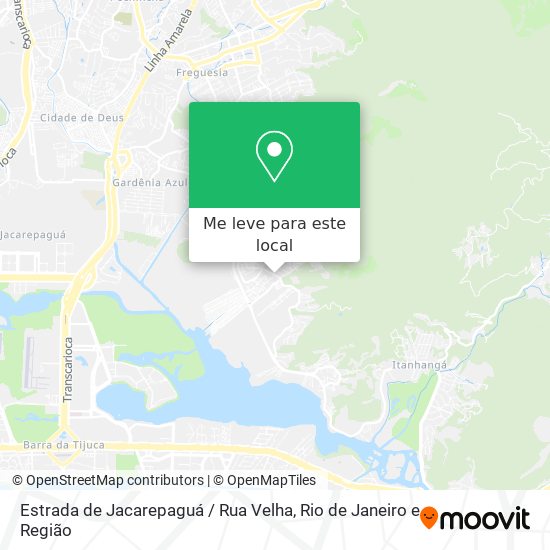 Estrada de Jacarepaguá / Rua Velha mapa