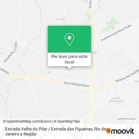 Estrada Velha do Pilar / Estrada das Figueiras mapa
