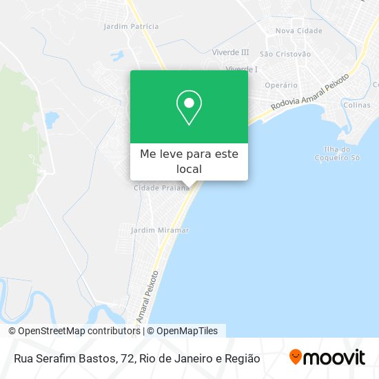 Rua Serafim Bastos, 72 mapa