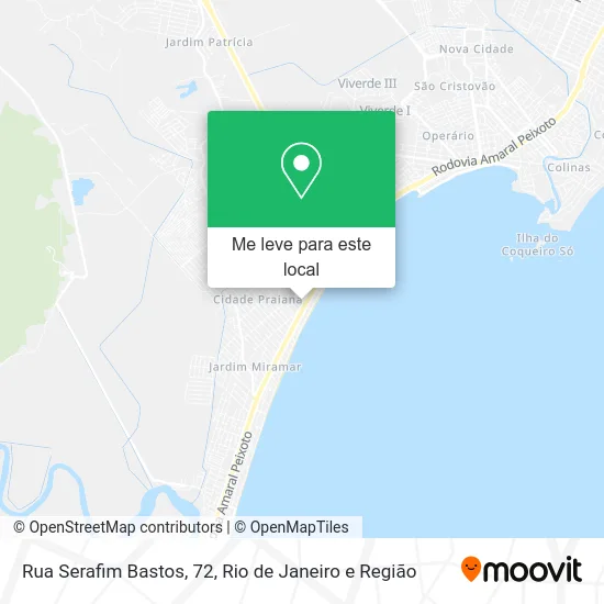 Rua Serafim Bastos, 72 mapa