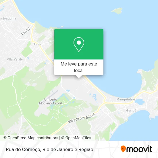 Rua do Começo mapa