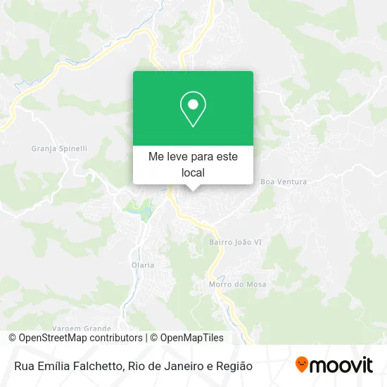 Rua Emília Falchetto mapa