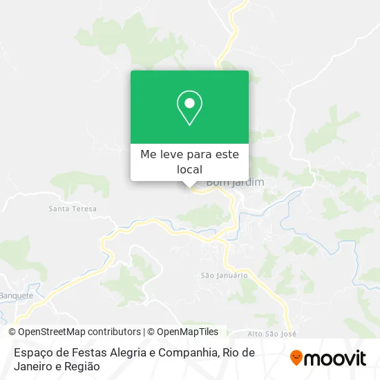 Espaço de Festas Alegria e Companhia mapa
