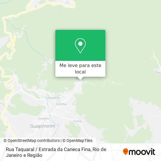 Rua Taquaral / Estrada da Caneca Fina mapa