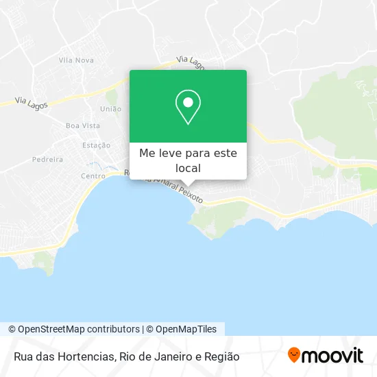 Rua das Hortencias mapa