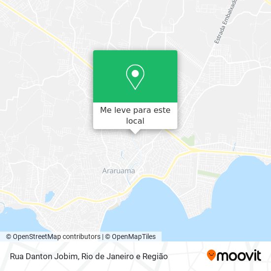 Rua Danton Jobim mapa