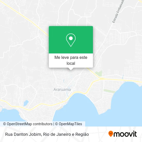 Rua Danton Jobim mapa