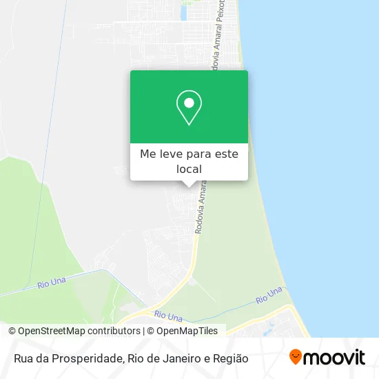 Rua da Prosperidade mapa