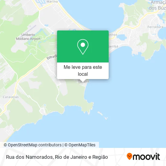 Rua dos Namorados mapa