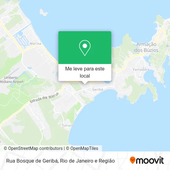 Rua Bosque de Geribá mapa