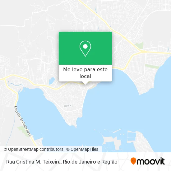 Rua Cristina M. Teixeira mapa