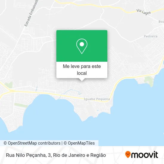 Rua Nilo Peçanha, 3 mapa